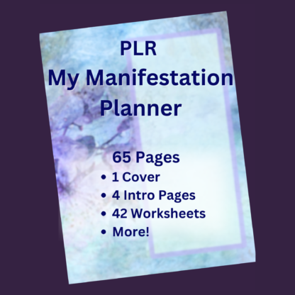 My Manifestation Planner, A PLR Planner, plus 33 Motivating Affirmations - Image 7