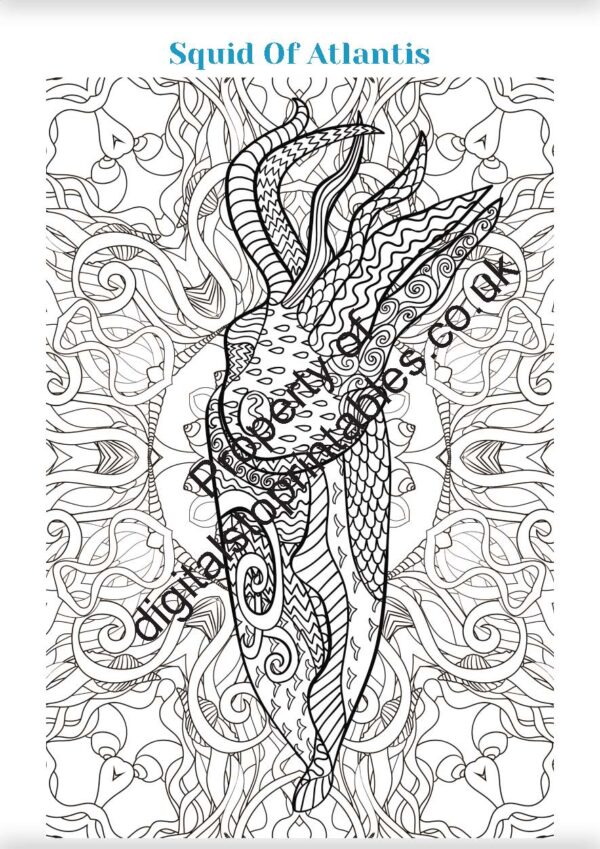 Marine Coloring Pages in reprintable pdf format - Image 9