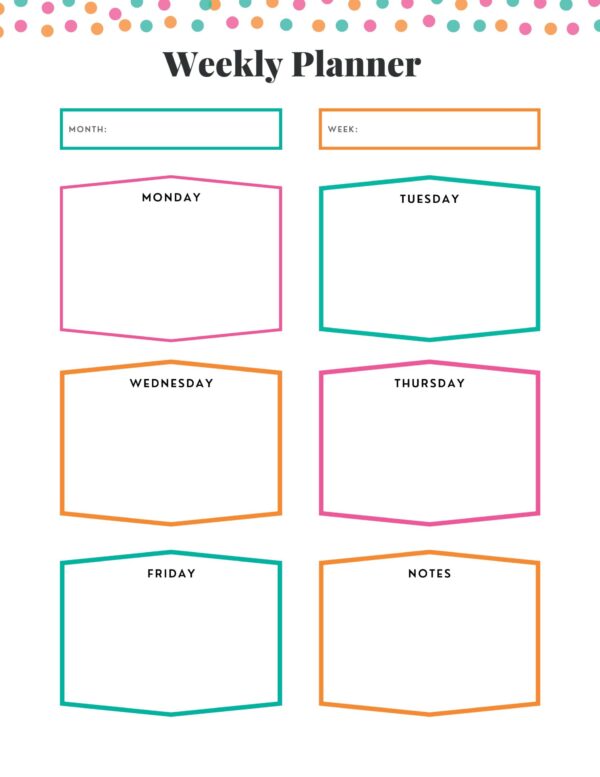 Cute Simple Minimal Undated Planner - Image 4