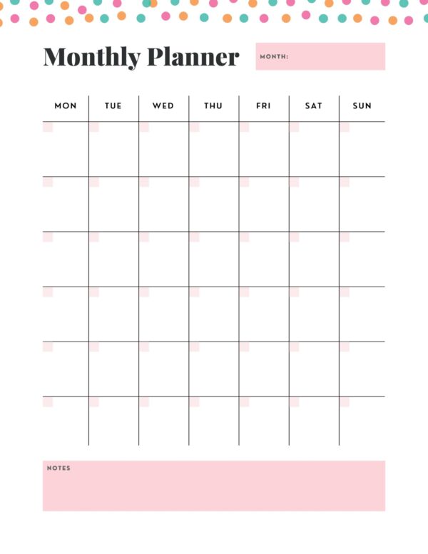 Cute Simple Minimal Undated Planner - Image 6