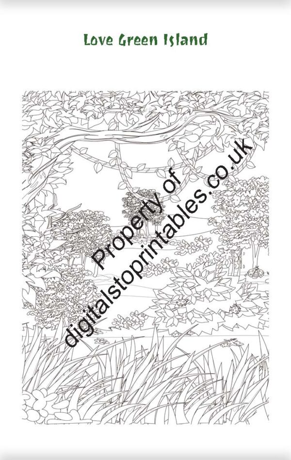 Nature Coloring Pages in reprintable pdf format - Image 6