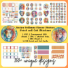 Rainbow Goddess Digital Planner Stickers, Print, and Cut Stickers, Spiritual Stickers, 150+ Stickers, PNG and Transparent PNG Sticker Sheet, Digital Stickers, Digital Planner Stickers, Rainbow Stickers