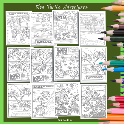 Sea Turtle Adventures: An Environmental Fable and Coloring Book - Image 5