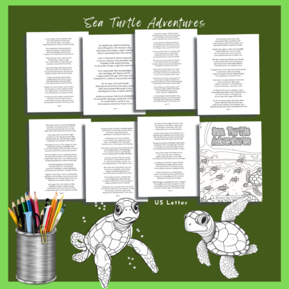 Sea Turtle Adventures: An Environmental Fable and Coloring Book - Image 6