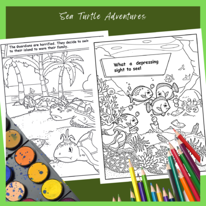 Sea Turtle Adventures: An Environmental Fable and Coloring Book - Image 7