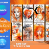 Canva Template, Canva PLR Card, Oracle CARD Deck Kit, 40 Tarot Sized Card, Etsy Listing Template, Orange,Wisdom Oracle Cards, Commercial Use - Image 2