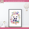 Printable Nursery WALL ART, Baby Animal Wall Art,Set of 3 Wall Art, Digital Wall Art Printable, Raccoon Art, Panda Bear Art, Bunny Art, Baby Art - Image 4