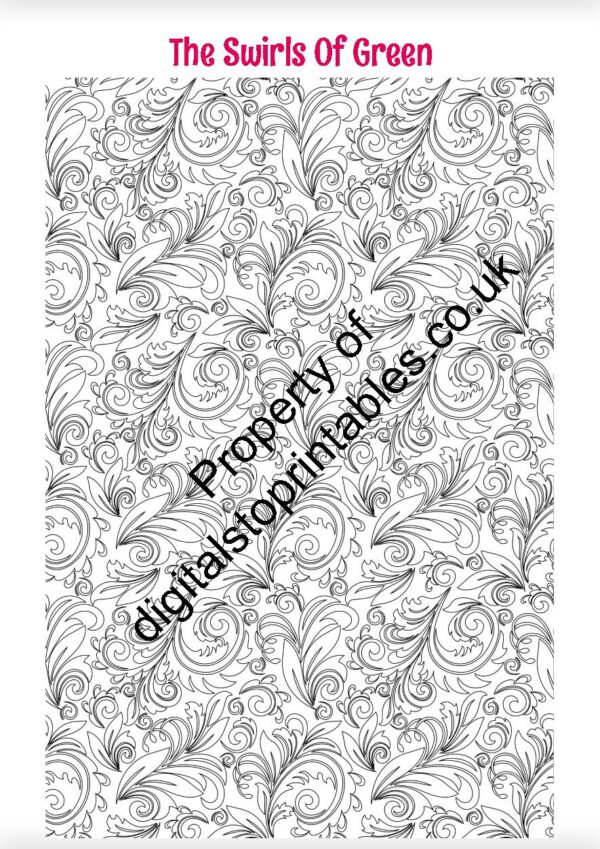 Patterns Coloring Pages in reprintable pdf format - Image 5