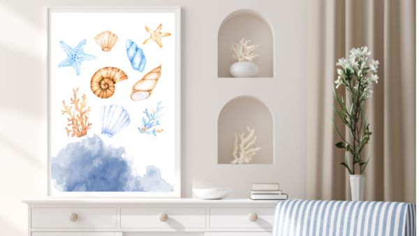 Seashells Nautical Wall Art