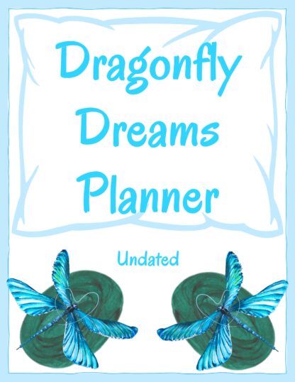 Printable Dragonfly Dreams Journal printable planner undated digital download home printable PDF