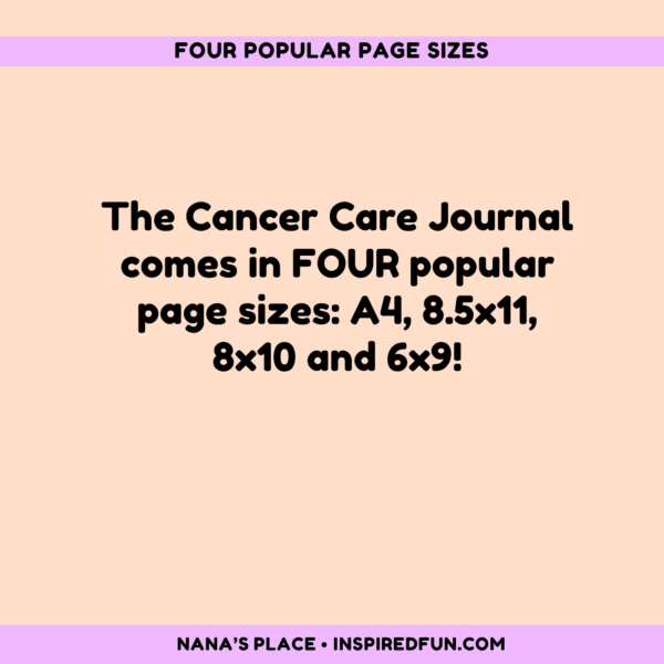 Cancer Care Journal, 4 sizes