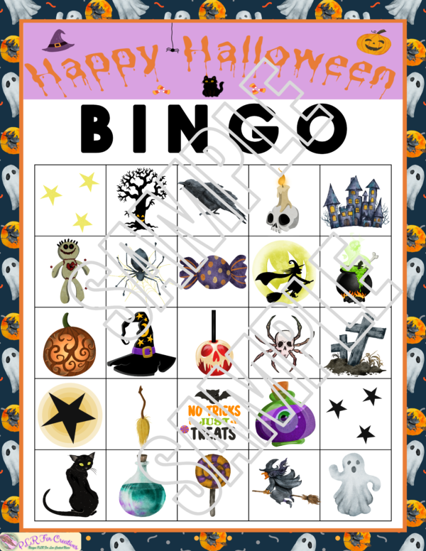 Halloween Bingo Games With Witches and Ghosts - Image 4