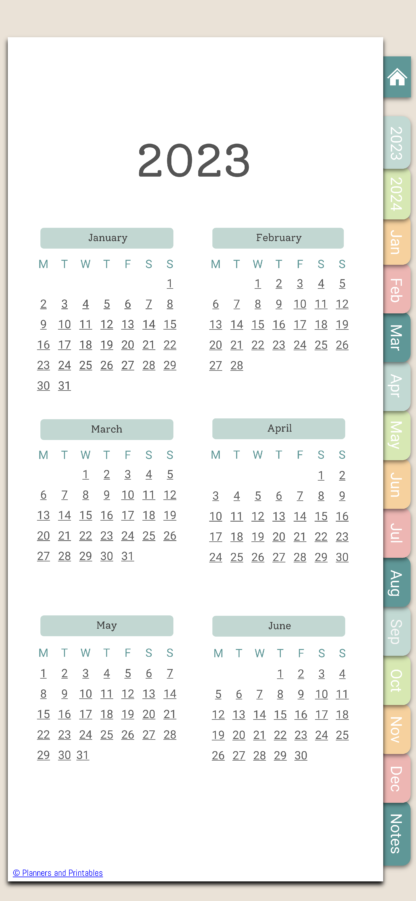 2023 digital planner, perfectly sized for your iPhone or Android smartphone device - Image 9