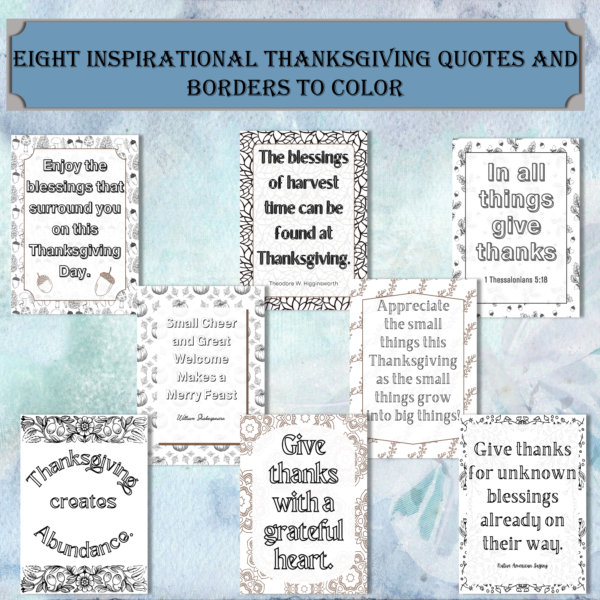 Thanksgiving Coloring Journal 2022- A Fun and Inspirational Journal for the Thanksgiving Holiday Season - Image 5