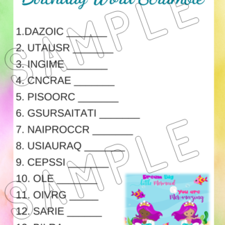12 Printable Mermaid Birthday Party Games - Image 7