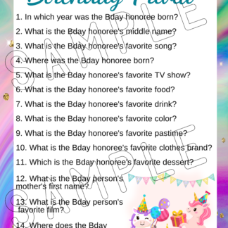 12 Printable Birthday Unicorn Party Games - Image 9