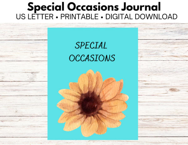 Special Occasions Journal