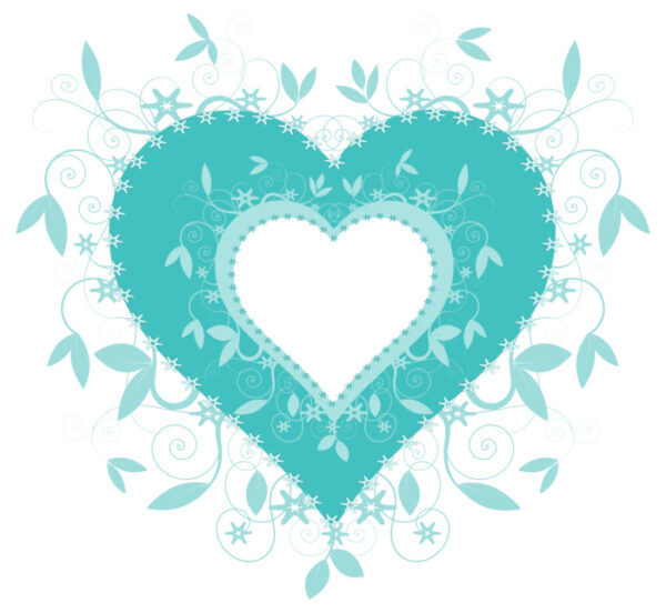 teal heart image