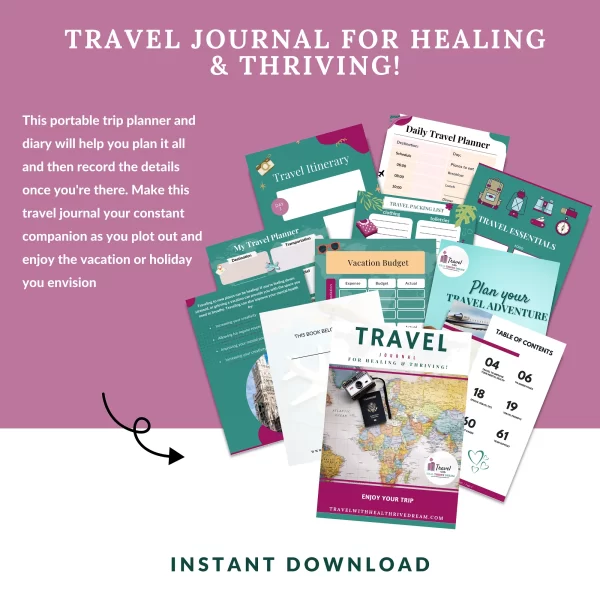 Travel Journal for Healing Thriving!