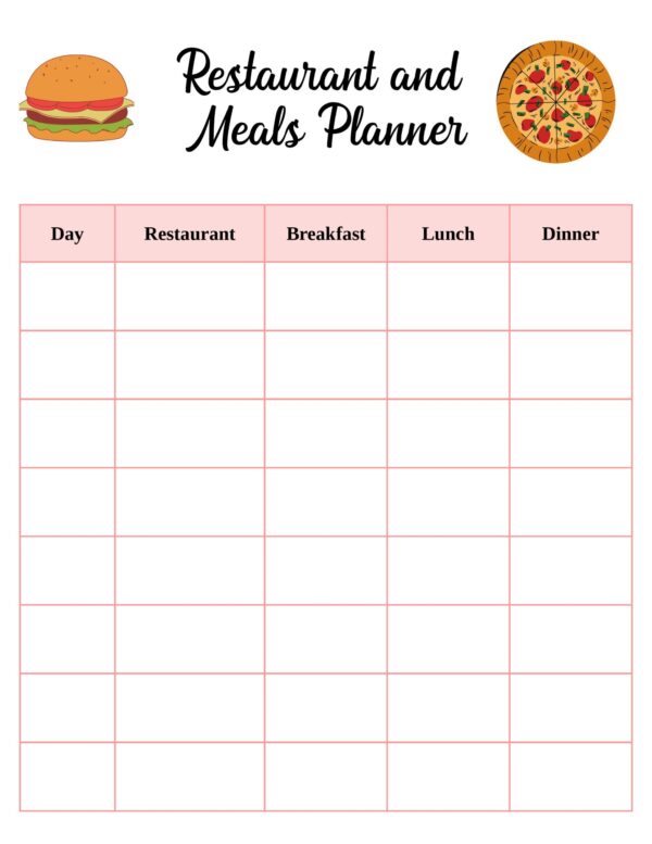 Travel Planner with 2 Cover Options, Itinerary, Lodging, Meal Planner, Printable PDF - Image 8