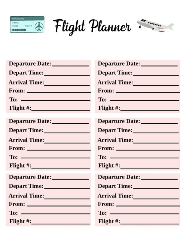 Travel Planner with 2 Cover Options, Itinerary, Lodging, Meal Planner, Printable PDF - Image 9