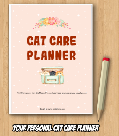 Cat Care Planner - PDF