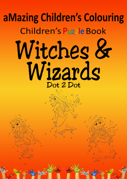 Children's Dot 2 Dot book Witches and Wizards digital download for kids activity book pack connect the dots