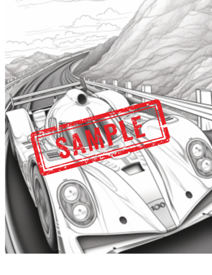 Transportation Tapestry: 32 Printable Coloring Pages of Trains, Planes, and More...DIGITAL DOWNLOAD! - Image 4