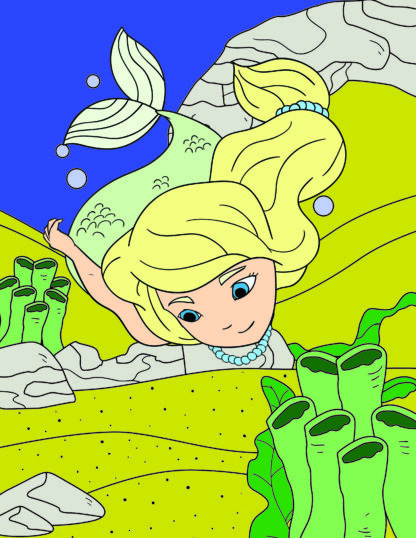 Children's Colouring book Under The Sea printable digital download for kids colouring pages - Image 4