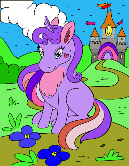 Children's Colouring books Unicorns and Baby Unicorns printable digital download for kids colouring pages activity - Image 2