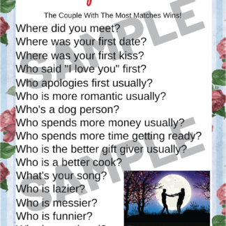 10-Couples Games-Romantic-Roses-Moonlit Scene - Image 3