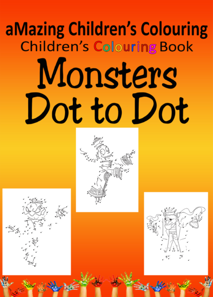 Children's Colouring book Monsters printable digital download for kids colouring pages plus 2 Dot to Dot books activity pack connect the dots - Image 11