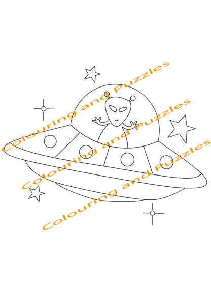 Children's Colouring book Fun In Space printable digital download for kids colouring pages - Image 7