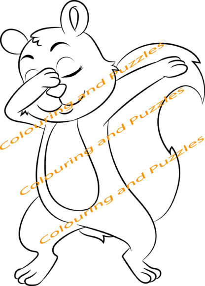 Children's Colouring book Dabbing Animals doing the Dabbing dance printable digital download for kids colouring pages - Image 7