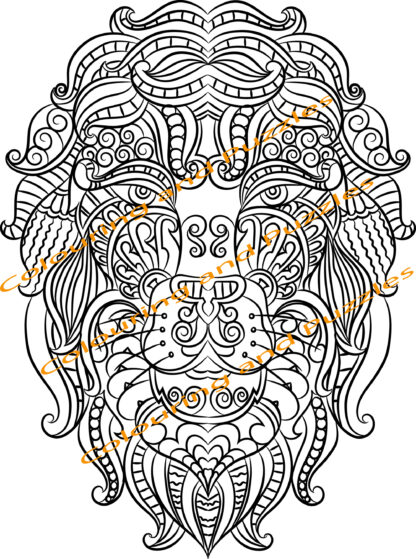 Animal Face Mandalas Adult's colouring book - Image 5