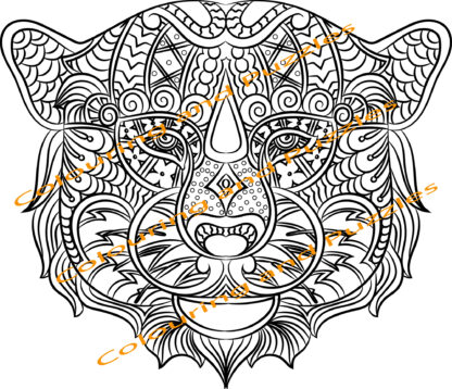 Animal Face Mandalas Adult's colouring book - Image 6