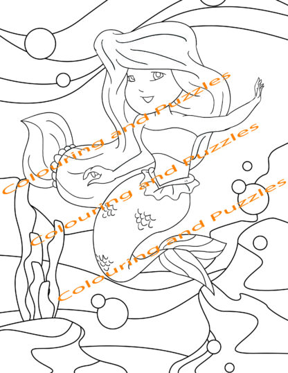 Children's Colouring book Under The Sea printable digital download for kids colouring pages - Image 11