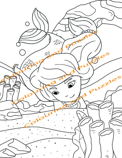 Children's Colouring book Under The Sea printable digital download for kids colouring pages - Image 8