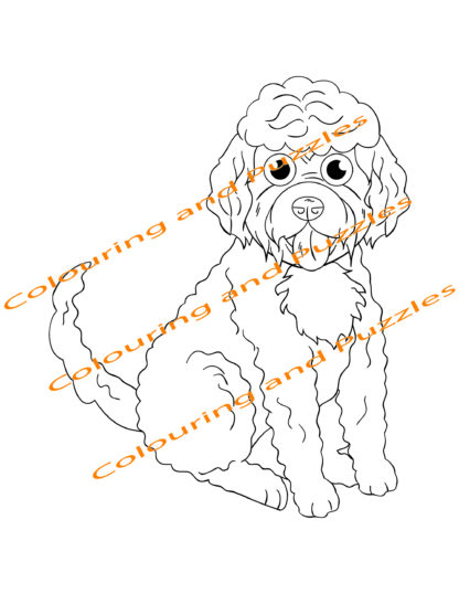 Children's Colouring book Cute Puppies printable digital download for kids colouring pages - Image 3