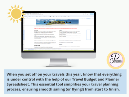 Travel Budget and Planner Google Sheets - Image 2