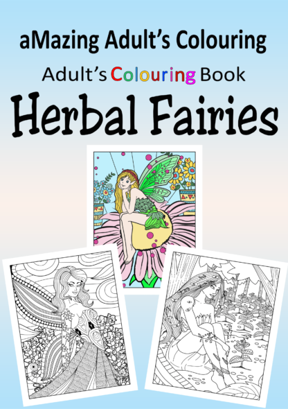 aMazing Adult colouring Flower Fairies printable digital download for grownups colouring pages book - Image 8