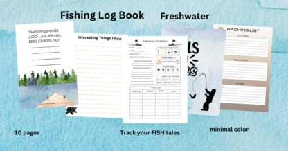 Fishing LogBook Minimal Freshwater Fishing