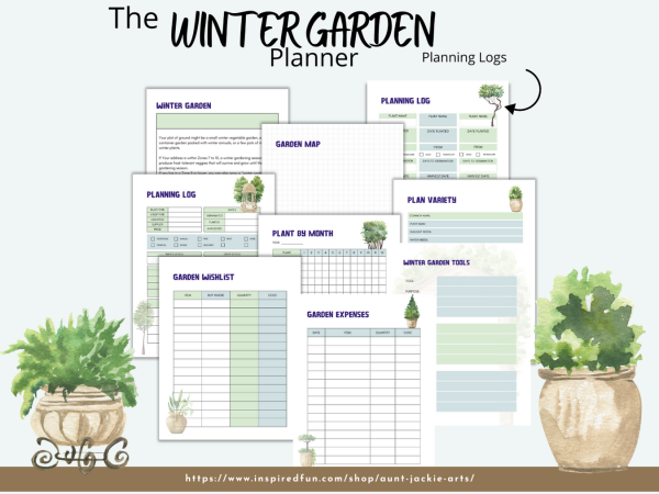 Winter Garden PLANNER, US Letter, 20 Pages, Seasonal Planner, Quarterly Tasks, Weekly Tasks, Garden Layout, Ideas - US Letter - Image 2