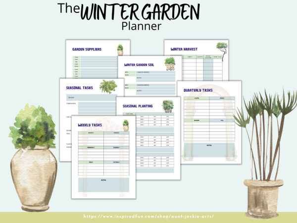 Winter Garden PLANNER, US Letter, 20 Pages, Seasonal Planner, Quarterly Tasks, Weekly Tasks, Garden Layout, Ideas - US Letter - Image 6