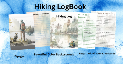 Hiking Log Book Colorful Record Keeping