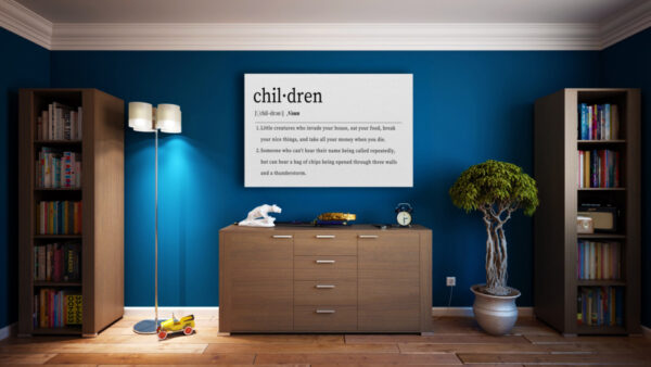 Funny Definition of Children Digital Print, Wall Art, PRINTABLE - Image 3