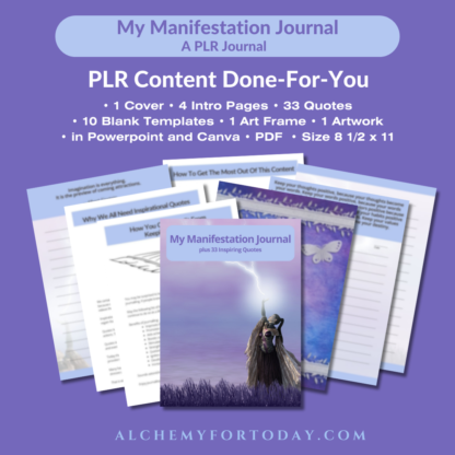 My Manifestation Journal, A PLR Journal, plus 33 Inspiring Quotes - Image 2