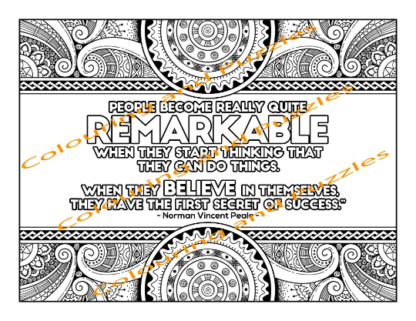 aMazing Adult Colouring Fun and Fabulous - 40 Designs affirmations and quotes printable digital download for grownups colouring pages - Image 5