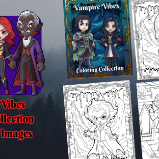Vampire Vibes Coloring Collection/DIGITAL DOWNLOAD!