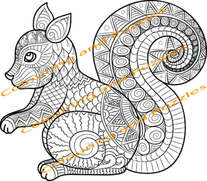 aMazing Adult Colouring Zentangles volume 1 40 Animal themed Designs printable digital download for grownups colouring pages - Image 3